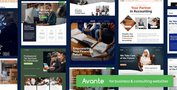 Avante | Business Consulting WordPress Logo